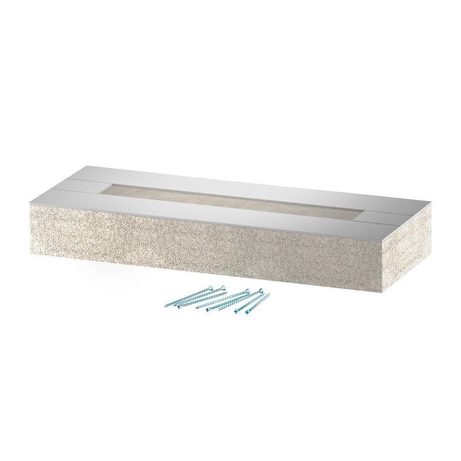 Eindstuk voor BSKD09-K0521 50x210 glasvezel grijs