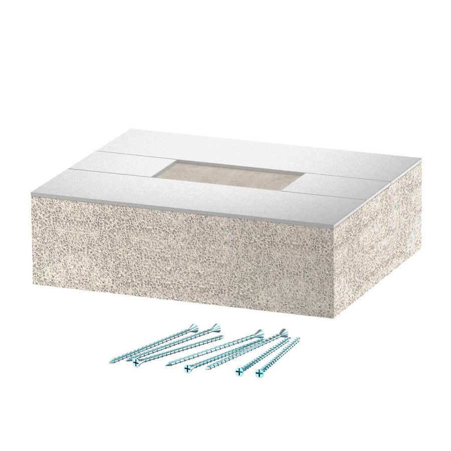 Eindstuk voor BSKD09-K0506 50x60 glasvezel grijs