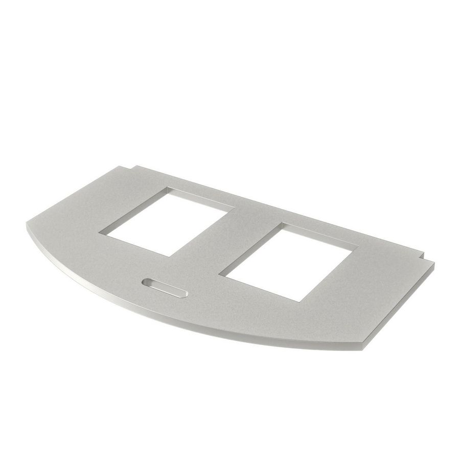 Montageplaat GES R2 2x Type A rvs A2 1.4301