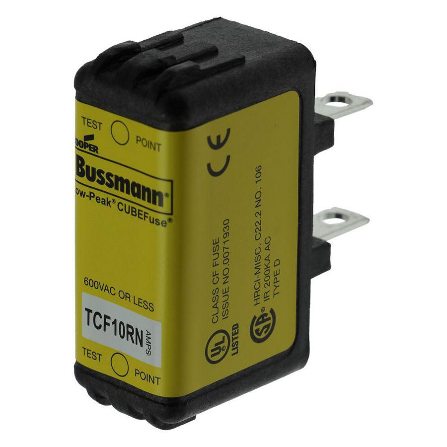 Zekering laagspanning 10A AC 600V DC 300V 20x26x48 CF VVE=12