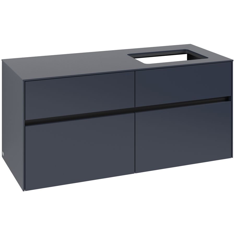Wastafelonderkast Collaro 1200x548x500mm Marine Blue C114B0VQ