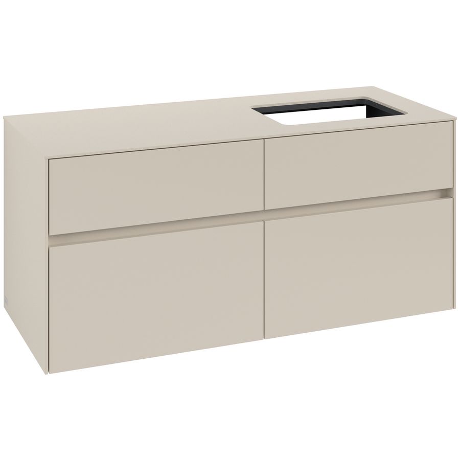 Wastafelonderkast Collaro 1200x548x500mm Cashmere Grey C114B0VN