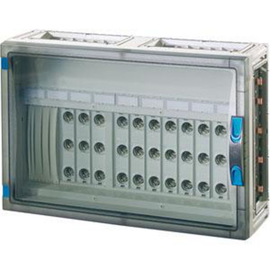 Zekeringsk. 11x63A D02 3p BM2 wand Open Rail 250A 5 polig