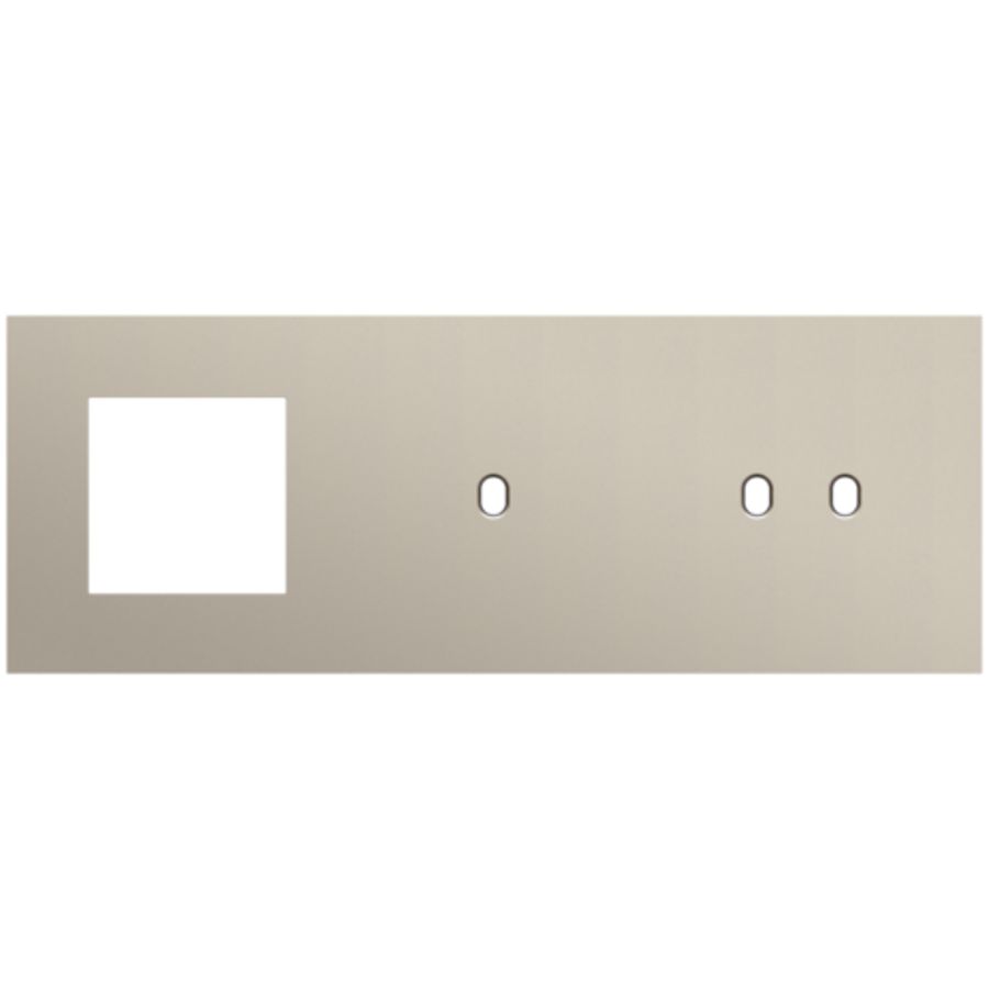 Afdekplaat 3-voud horiz. 71mm centerafst. 166-57720