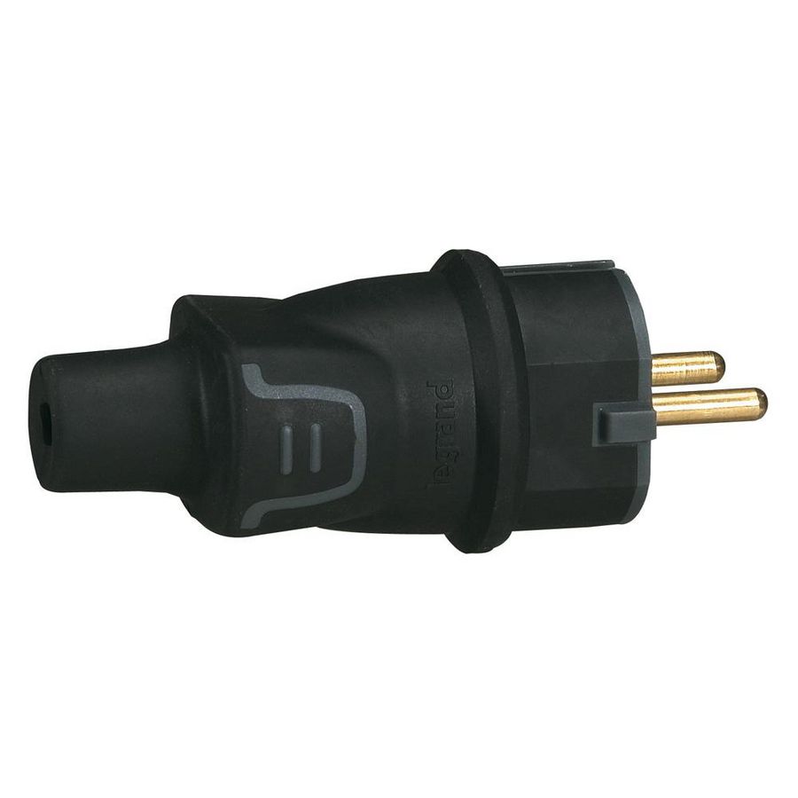 Stekker randaarde rubber