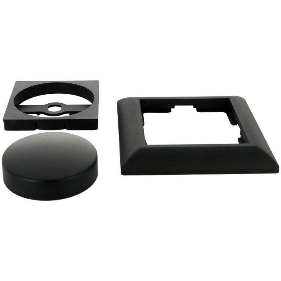 ECO-DIM ED-10002B DIMMERKNOP + CENTRAALPLAAT EN Raam Zwart