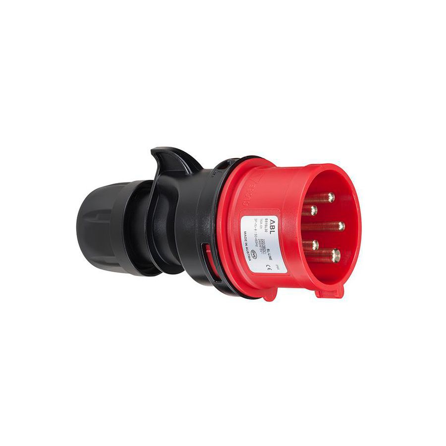 Stekker CEE IP44 16A 3P 110V 4h geel zonder schroeven VVE=10