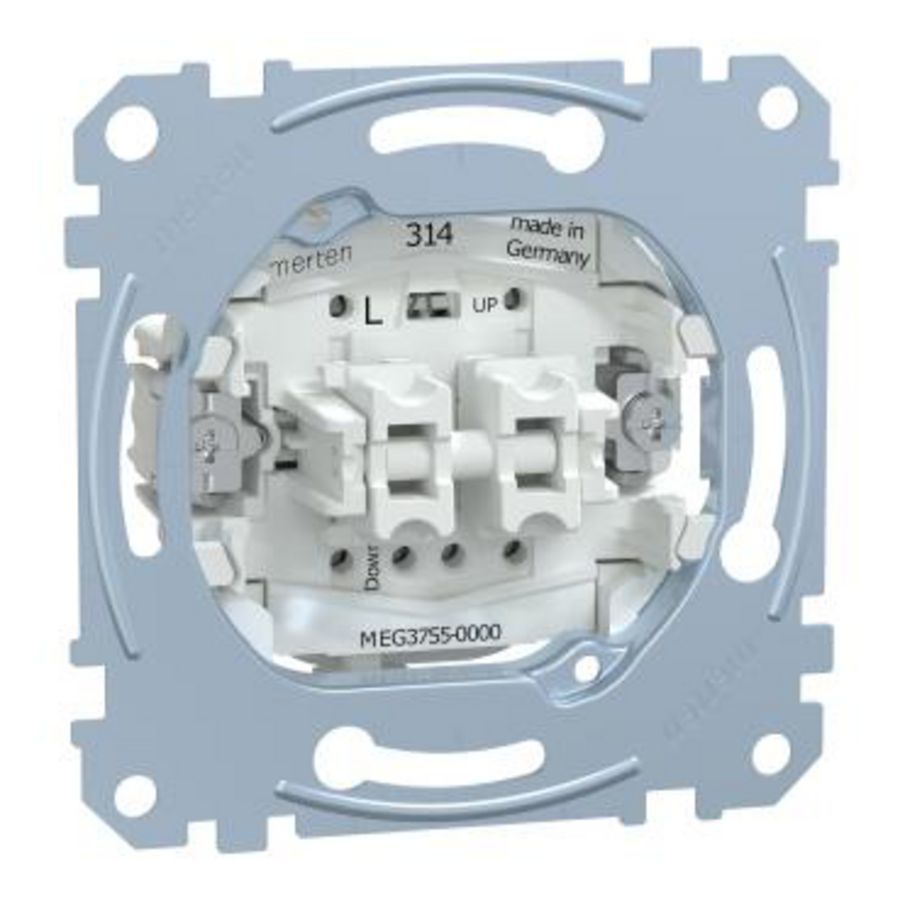 Merten-Sokkel-Jaloezie impulsdrukker-1-polig-10A/AC 250V