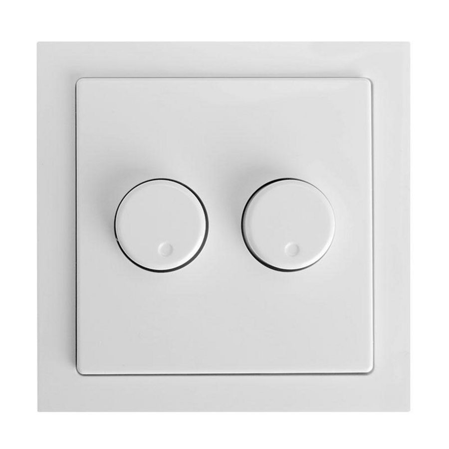 ED-10073 DUO DIMMERKNOP BJ FUTURE LINEAR WIT