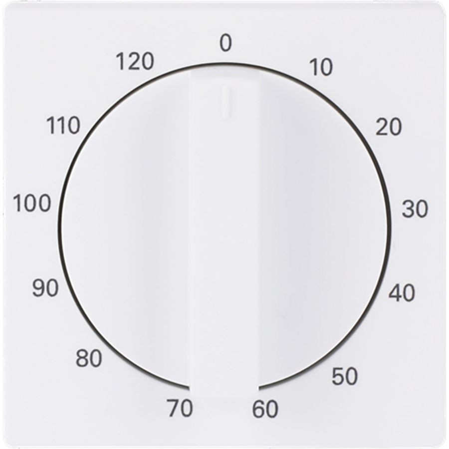 Centraalplaat + greep voor 1071U 120min f-matwit (1771-884-103)