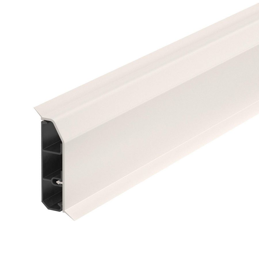 Lengte a 2m. Plintgoot SL-L Set 20x70 Dichtl. 9001 creme wit