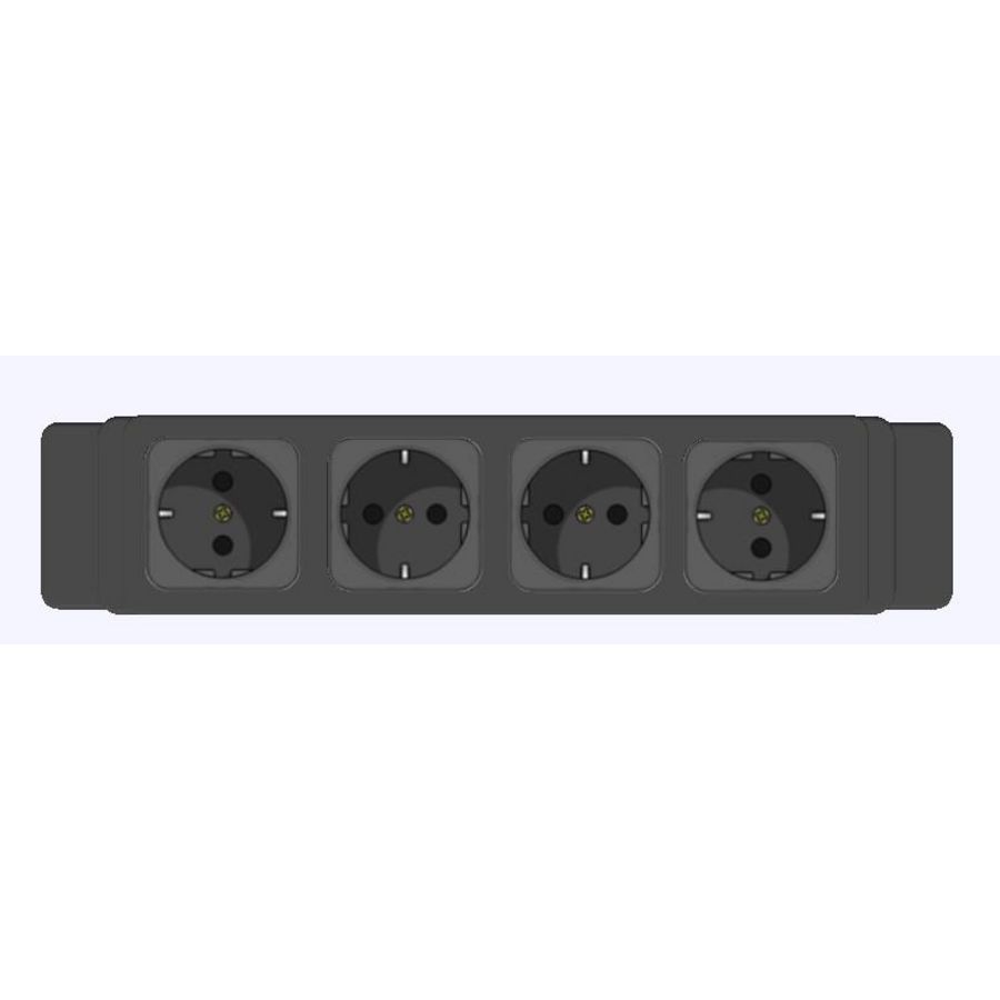 Contactdooscombinatie Netbox 4x230v GST18/3 in/out