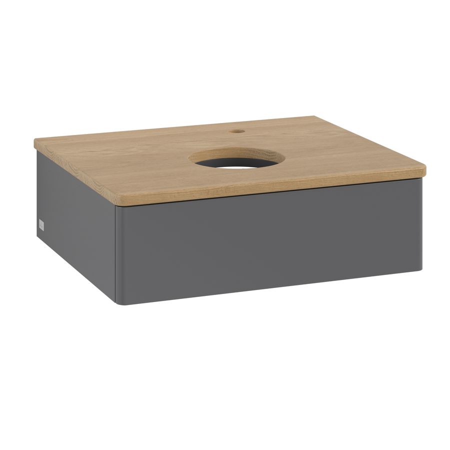 Wastafelonderkast Antao 600x190x500mm Antr. Matt Lacquer L07051GK