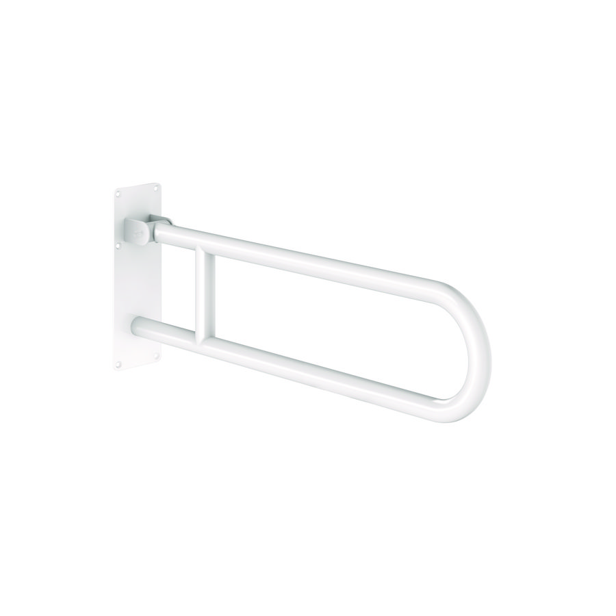 Closetbeugel opklapbaar Ø32 760mm RVS wit epoxy