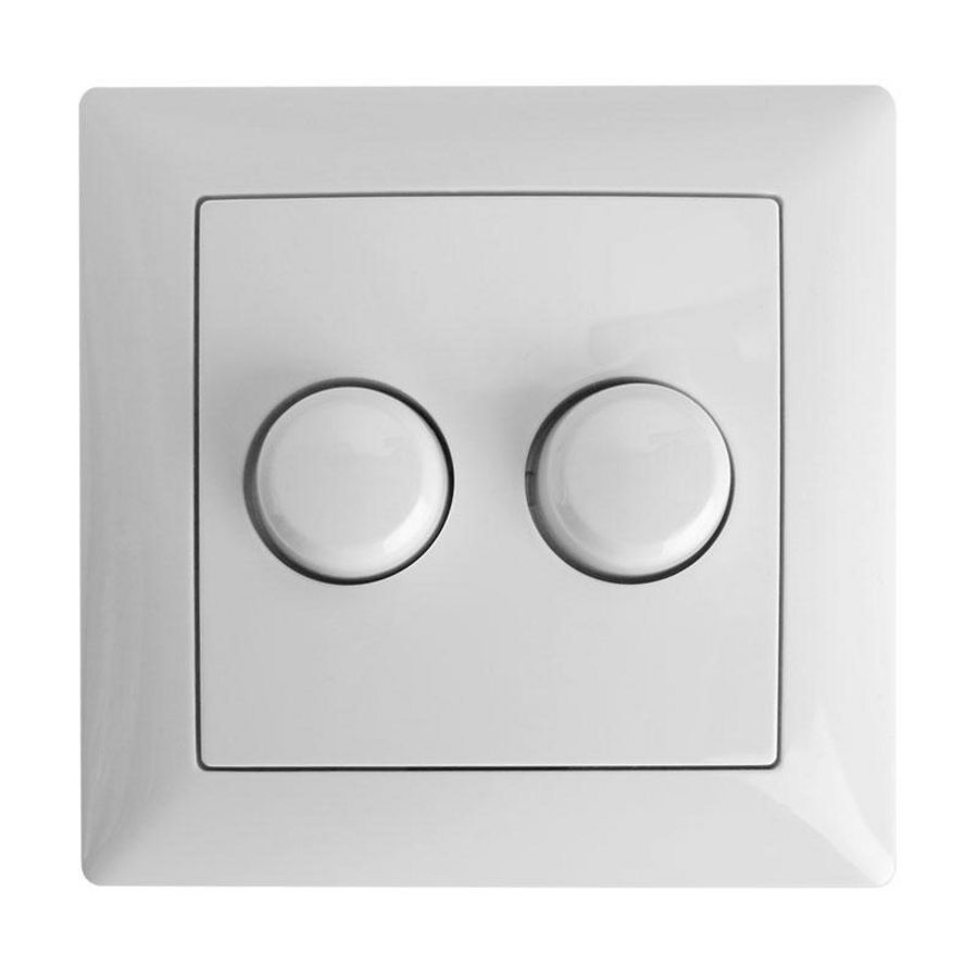 ED-10075 DUO DIMMERKNOP BJ BALANCE SI WIT