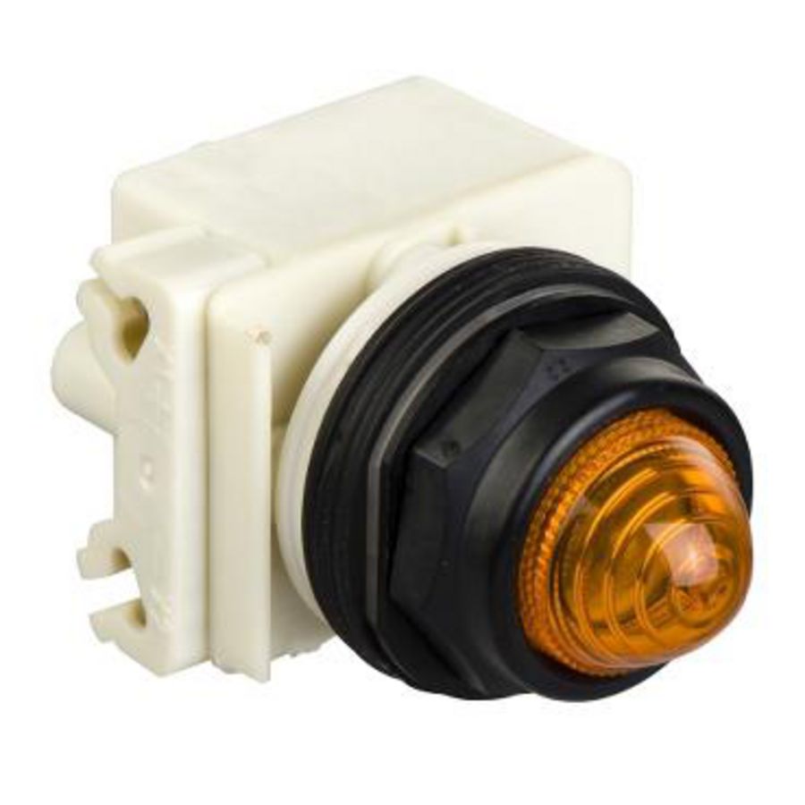 Signaallamp Achthoekig 30mm IP66 BA9S LED 24V Kabelschoen