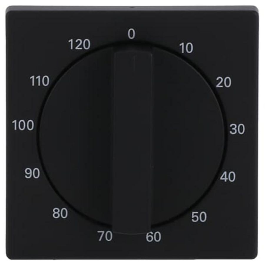 Centraalplaat + greep voor 1071U 120min f-matzwart (1771-885-103)
