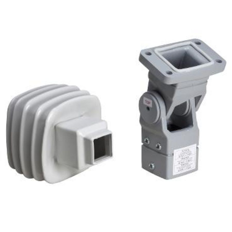 Scharnierbevestiging voor S3CM HMI 50mm2 Gietstaal RAL7040