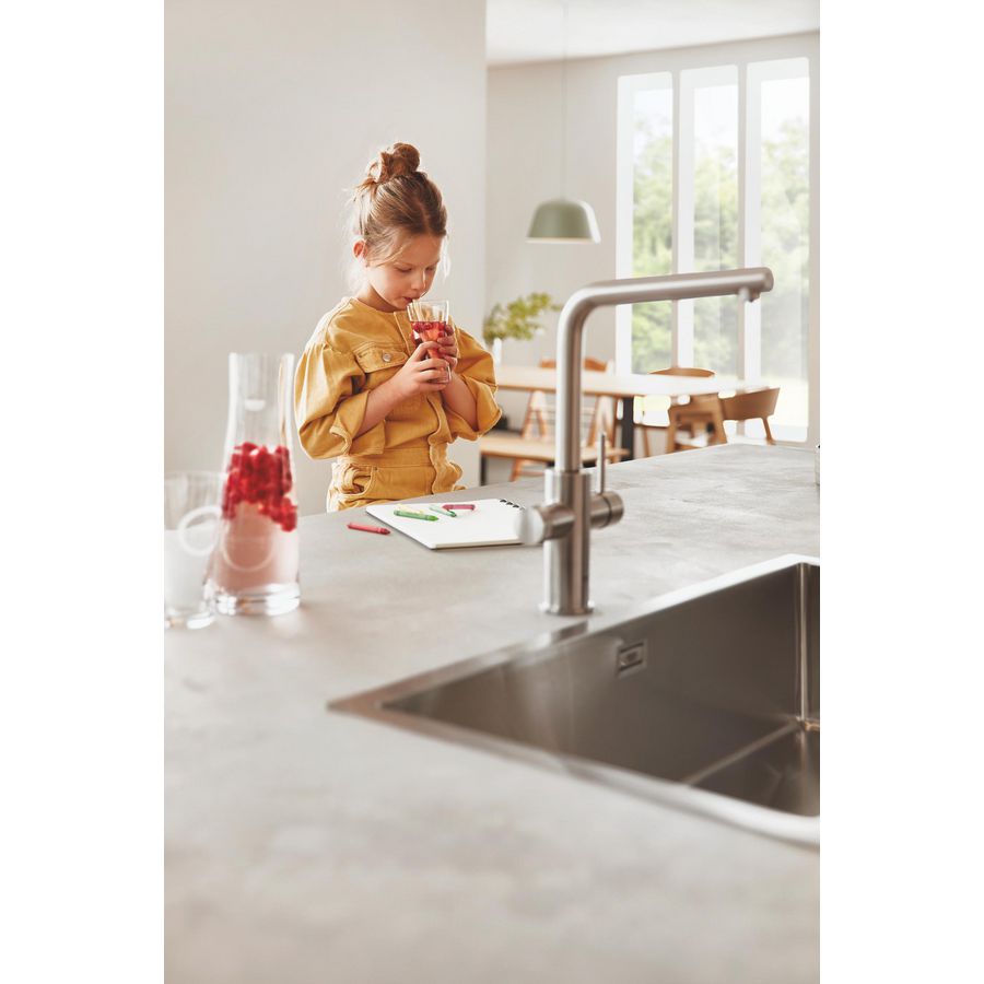 Doos a 6 st. blue waterglazen