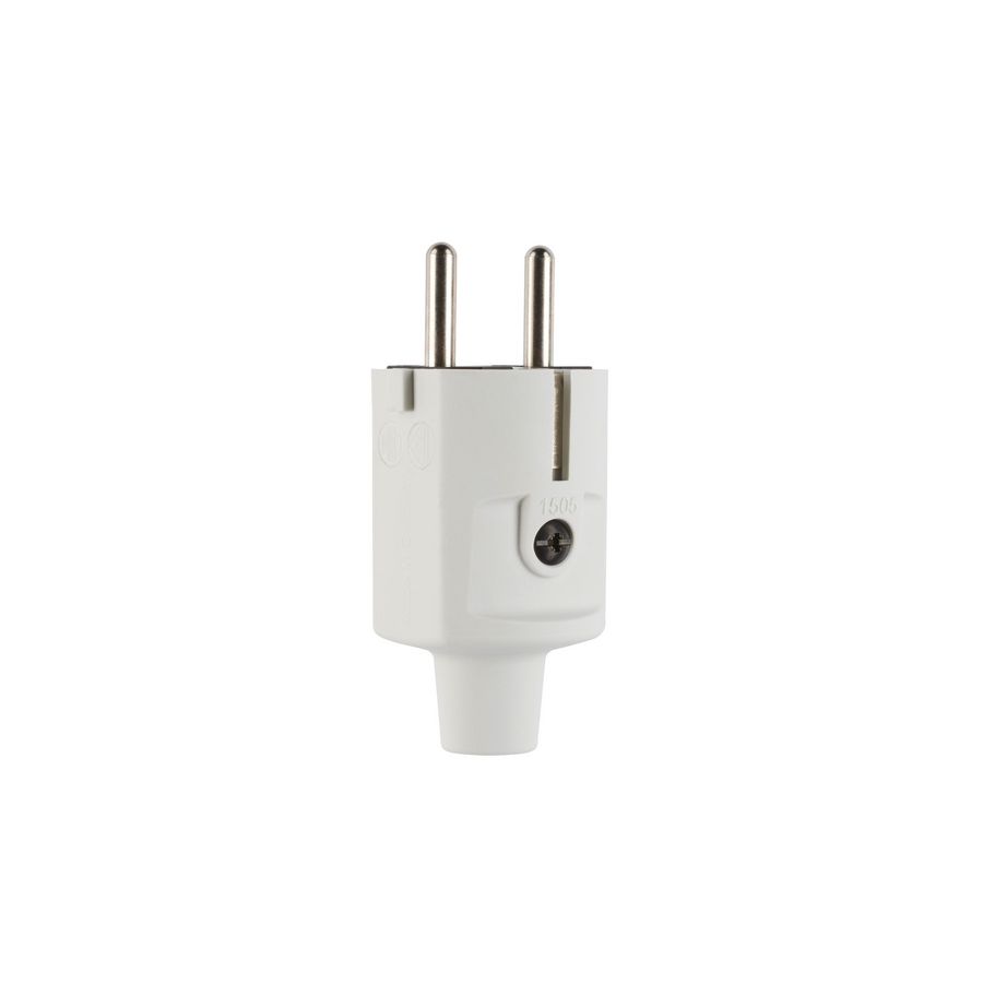 Geaarde stekker compact SCHUKO TPE gr. IP20 type 1505 VVE=20