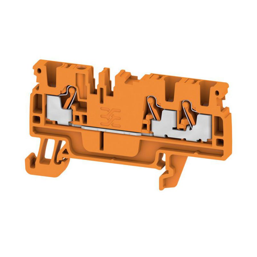 Doorvoerklem oranje 2.5mm² 24A 800V Nu 1521830000 VVE=100