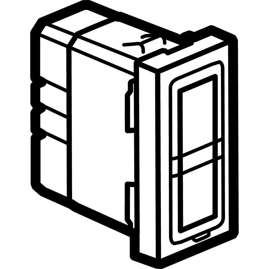 Signaallamp 2v 230V 1 module wit Mosaic