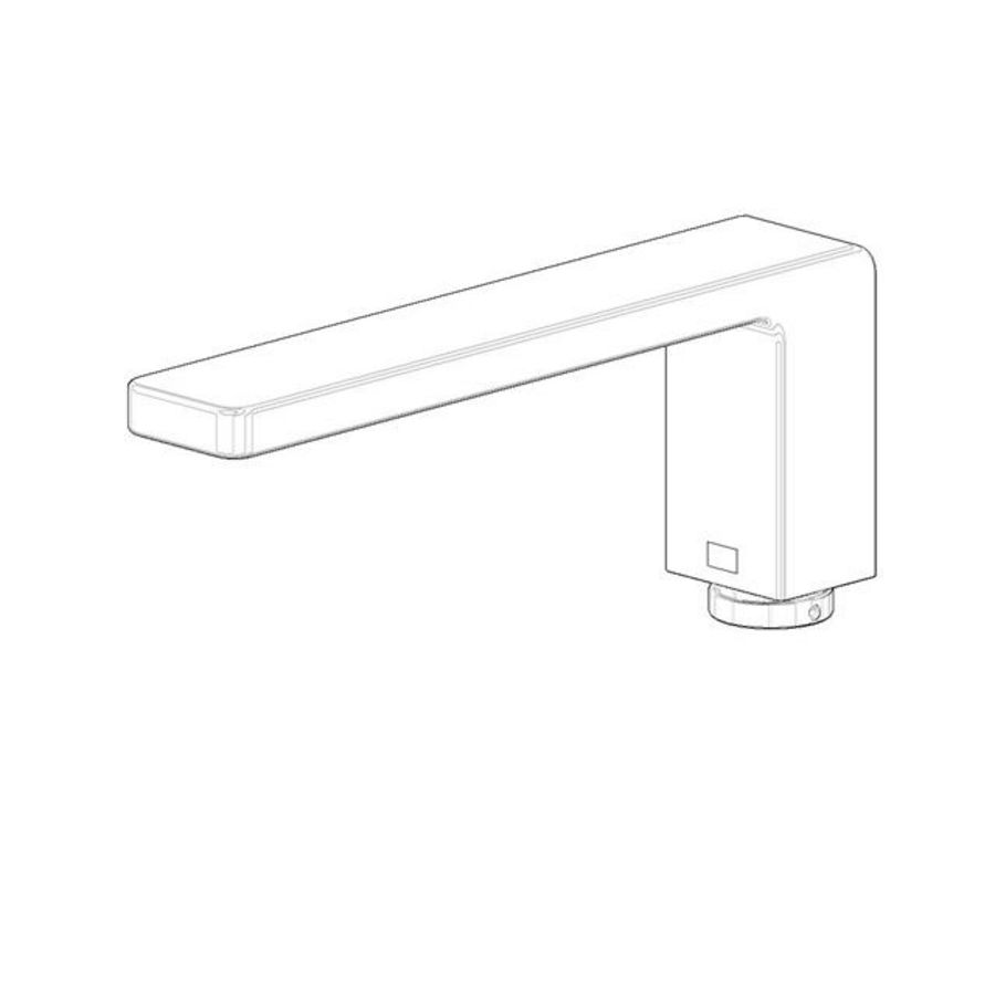 Uitloop 47x111x215mm chr