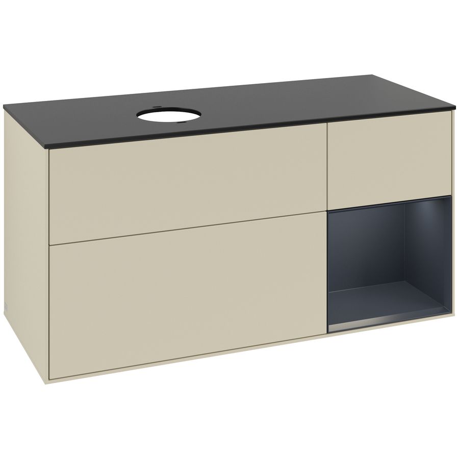 Wastafelonderkast Finion 1200x603x501mm S.Grey Matt Lacquer GA52HGHJ