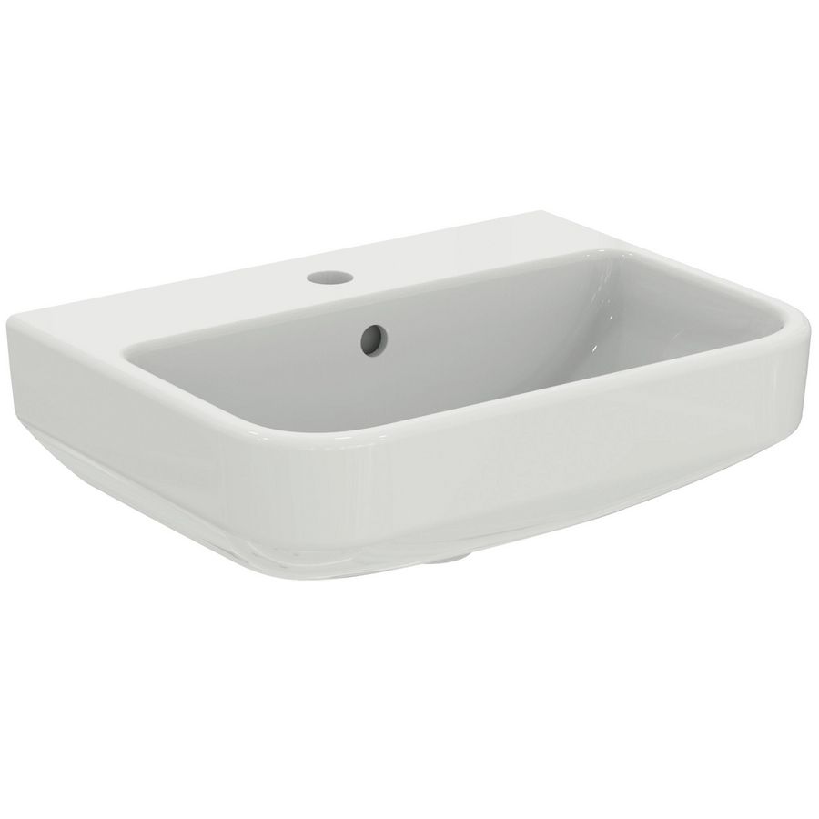 Wastafel I.LIFE-S 50x37cm wit met kraangat + overloop