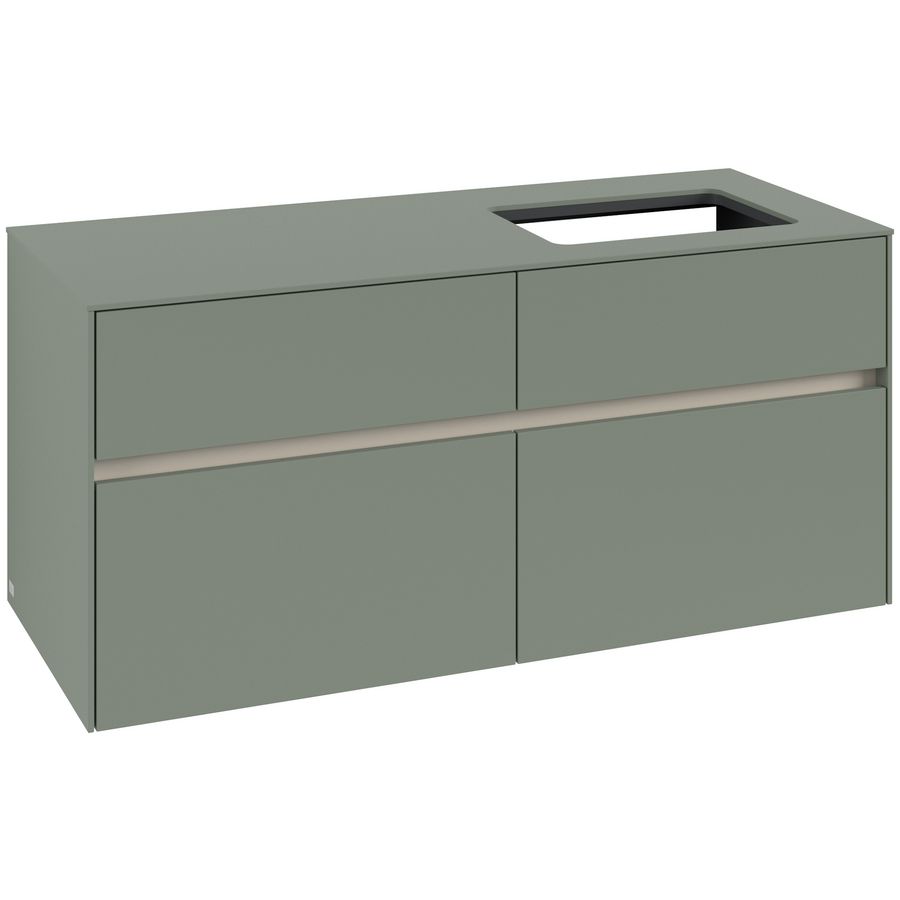 Wastafelonderkast Collaro 1200x548x500mm Soft Green C11400AF