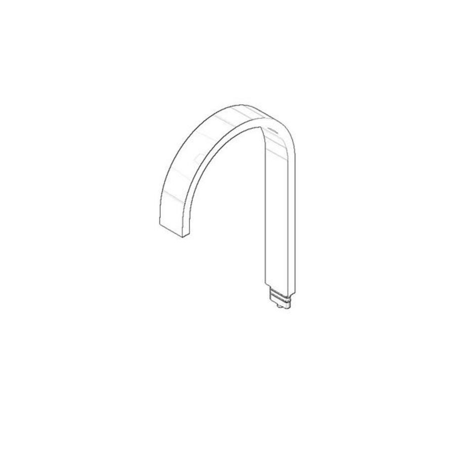 Uitloop 165x35x11x269mm chr