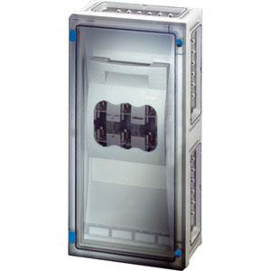 Lastscheiderk. 1x 250A NH1 3 P. BM3 wand +PE/Nul klem