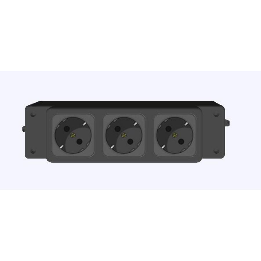 Netbox GST18I3 kontakt mk3 3x230v 45° zwart