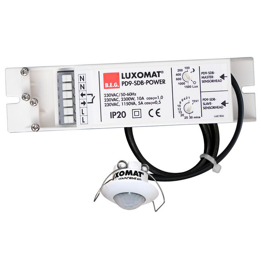 Aanwezigheidsmelder 360gr. IB wit IP65 10m 1Kanaal