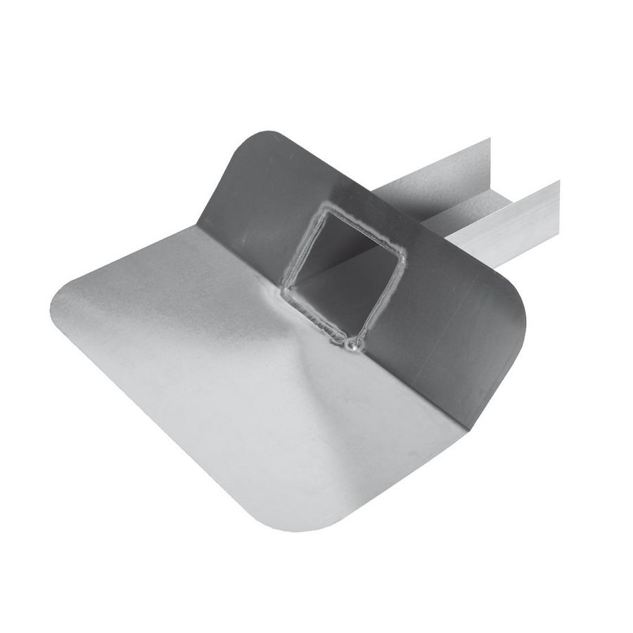 Kiezelbak open aluminium 60x80mm 45° L=200