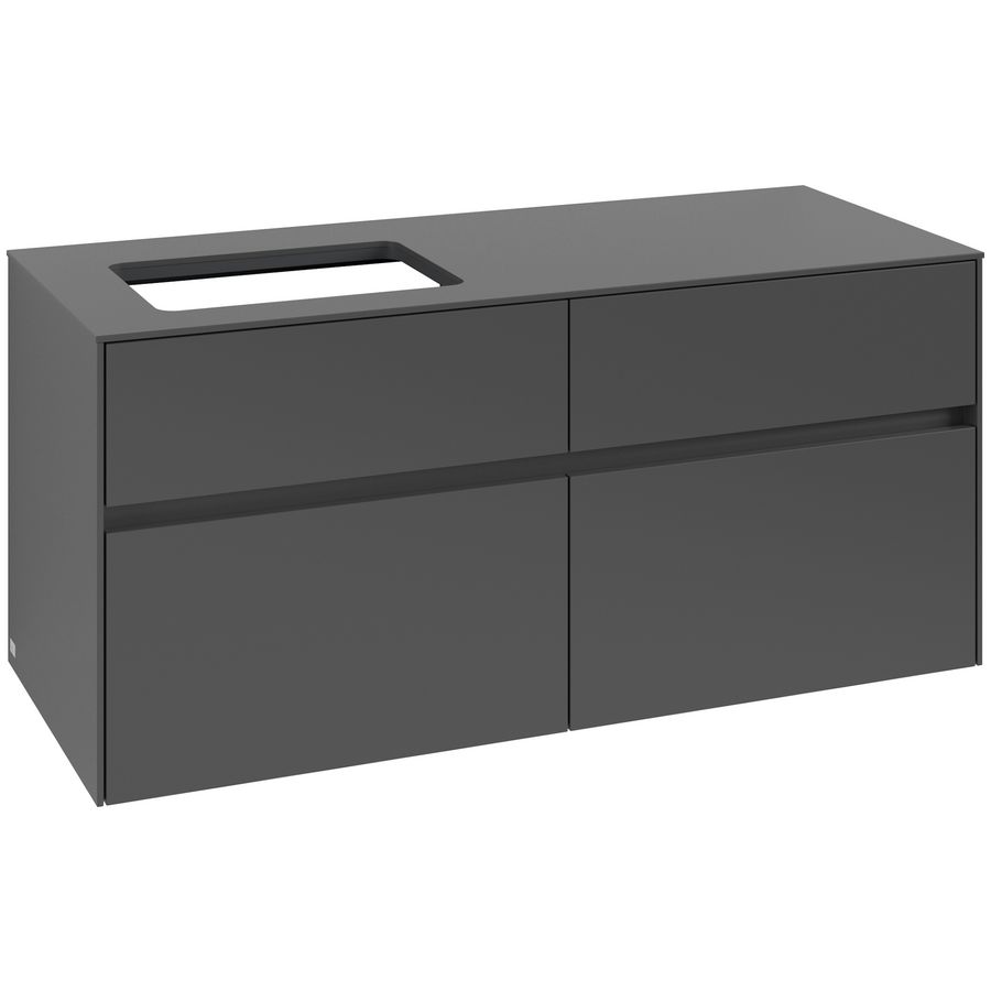 Wastafelonderkast Collaro 1200x548x500mm Graphite C113B0VR