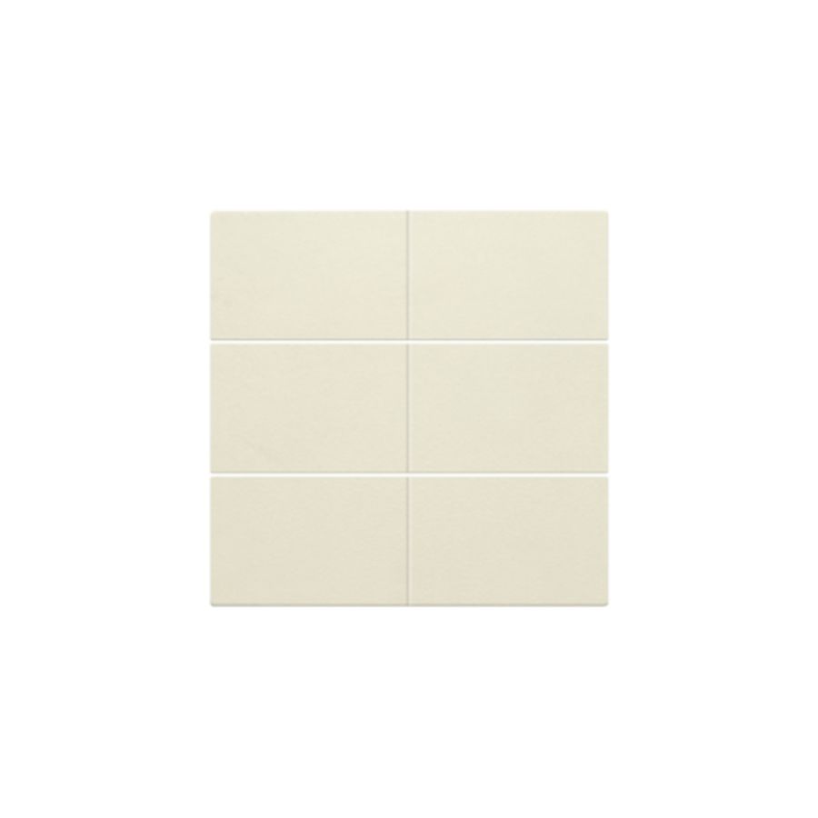 Afwerkingsset 6-voudige pot.vrij knop 24V cream