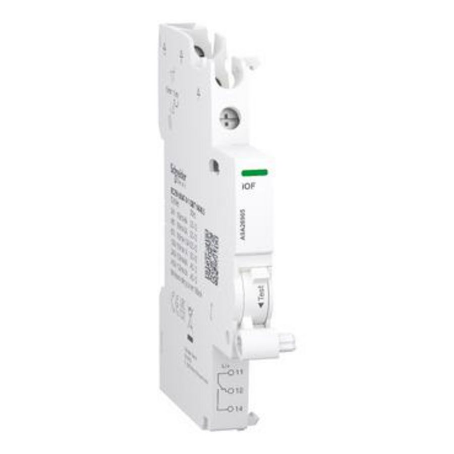 Aux. contact Acti9 A9A iOF 1 C/O 100mA to 6A 24VAC to 415VAC