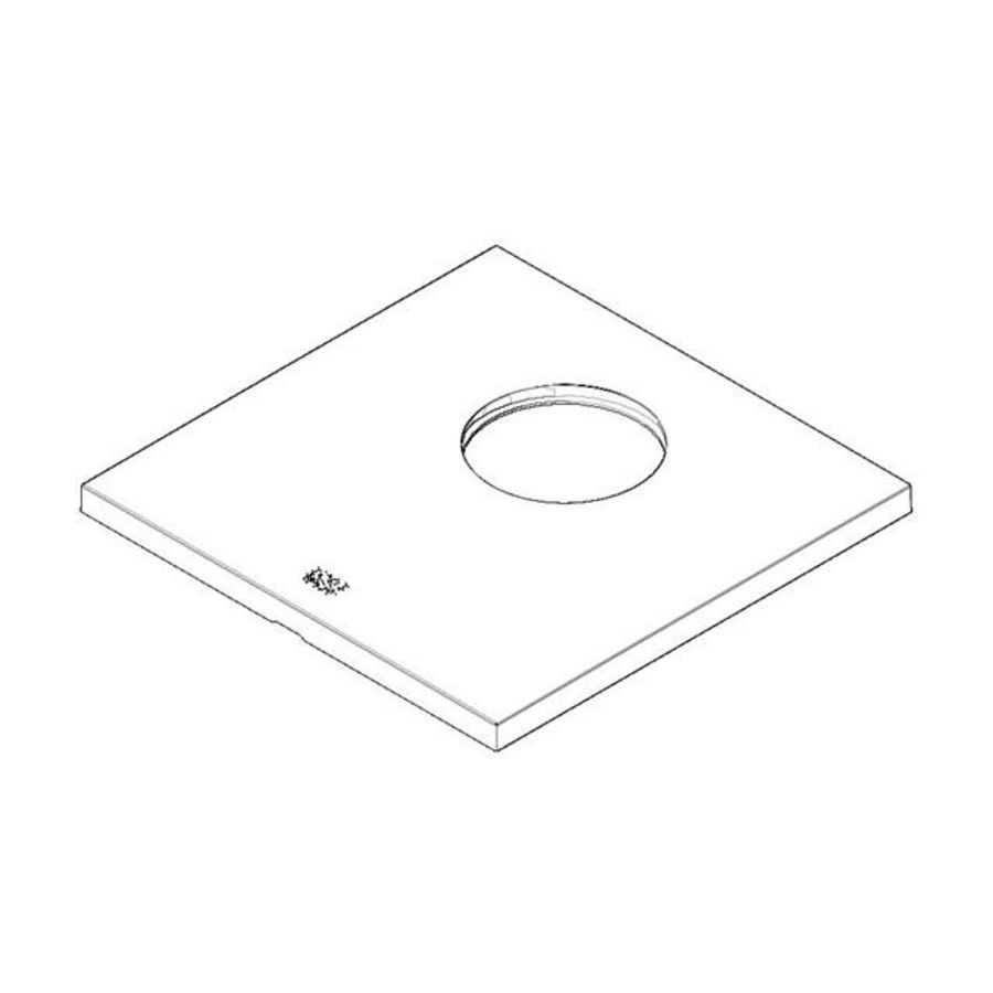 XSTREAM Rozet v. douche 154x154x9,5mm chr