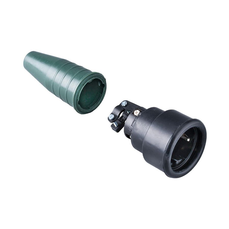 Volrubber koppelcontactstop 16A 250V randaarde greep VVE=100