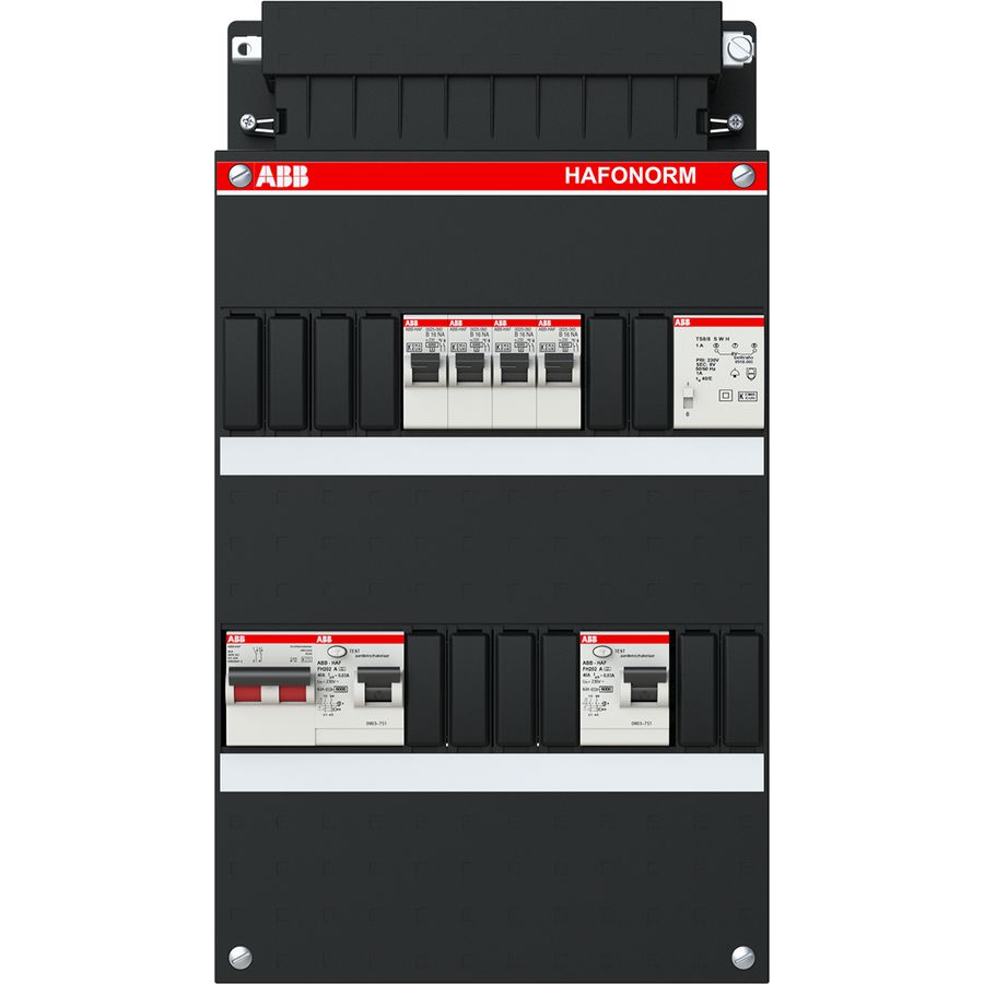 Installatiekast 4x achter 2x 30mA + T + HS 1-f
