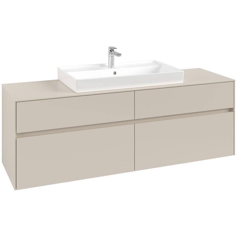 Wastafelonderkast Collaro 1600x548x500mm Cashmere Grey C02800VN