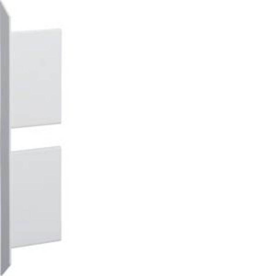 Wandgootsysteem BKIS dubbel eindstuk 12,5mm gipsplaat vwit