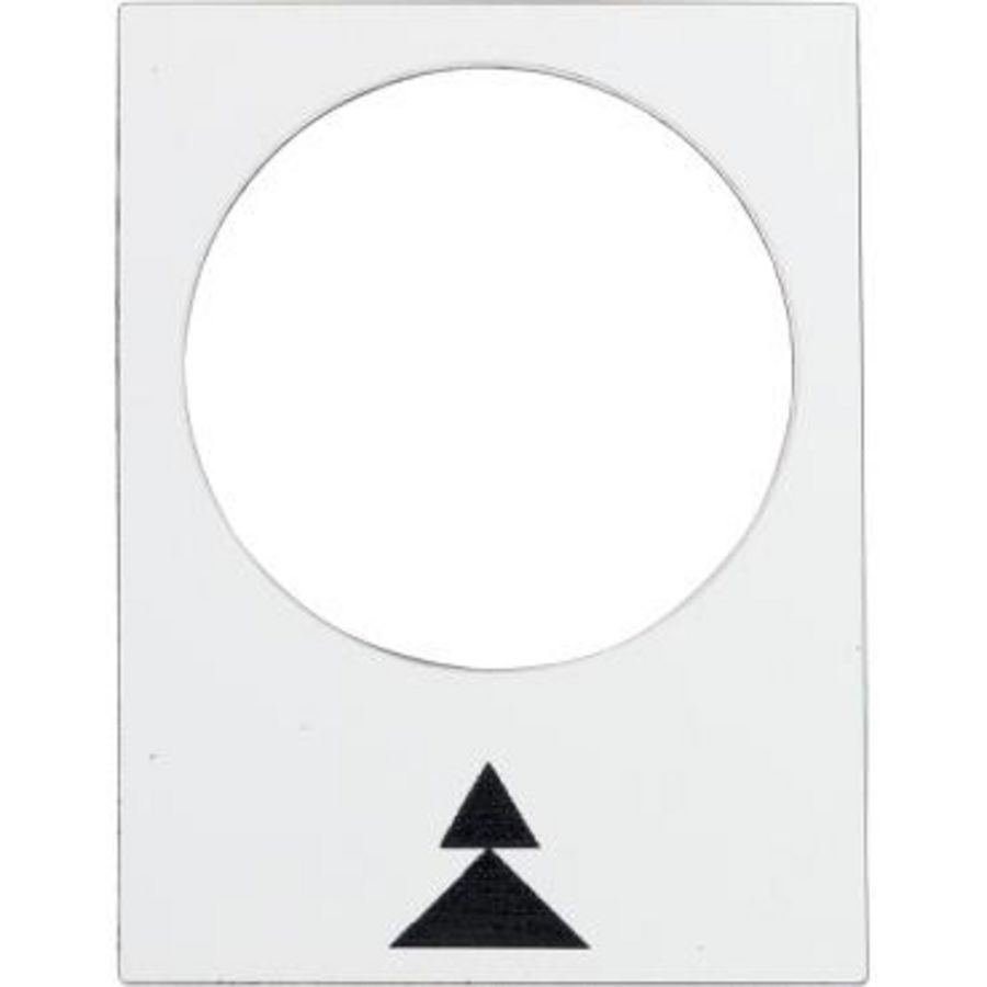Houder 30x40mm + etiket 8x27mm Wit symbool XB4/XB5 VVE=10
