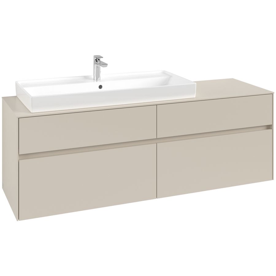 Wastafelonderkast Collaro 1600x548x500mm Cashmere Grey C02900VN