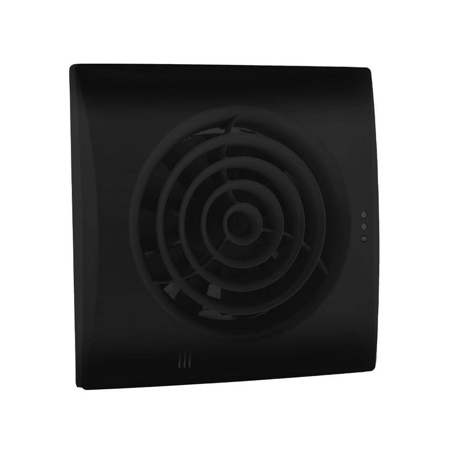 Badkamer-/ toiletventilator Silencio 100 zwart
