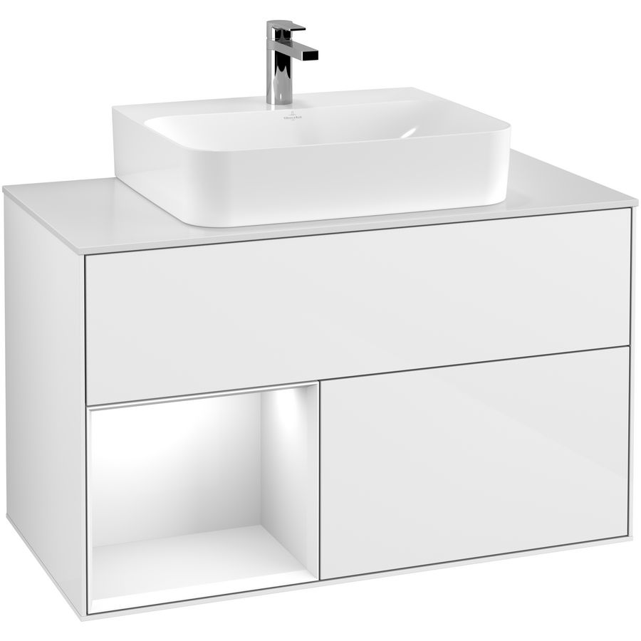 Wastafelonderkast Finion 1000x603x501mm G.White.L G111GFGF