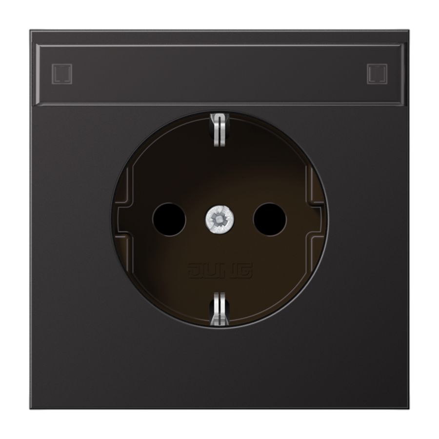 Wandcontactdoos donk R/A tekstvast&ki.bev. LS