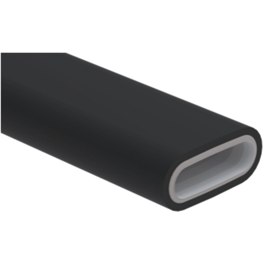 Rol a 10mtr. luchtverdeelslang 51x138mm flexibel buis ComfoTube Flat 51 Therm geisoleerd