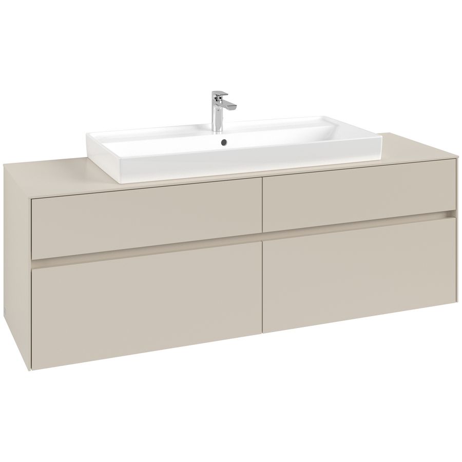 Wastafelonderkast Collaro 1600x548x500mm Cashmere Grey C03100VN